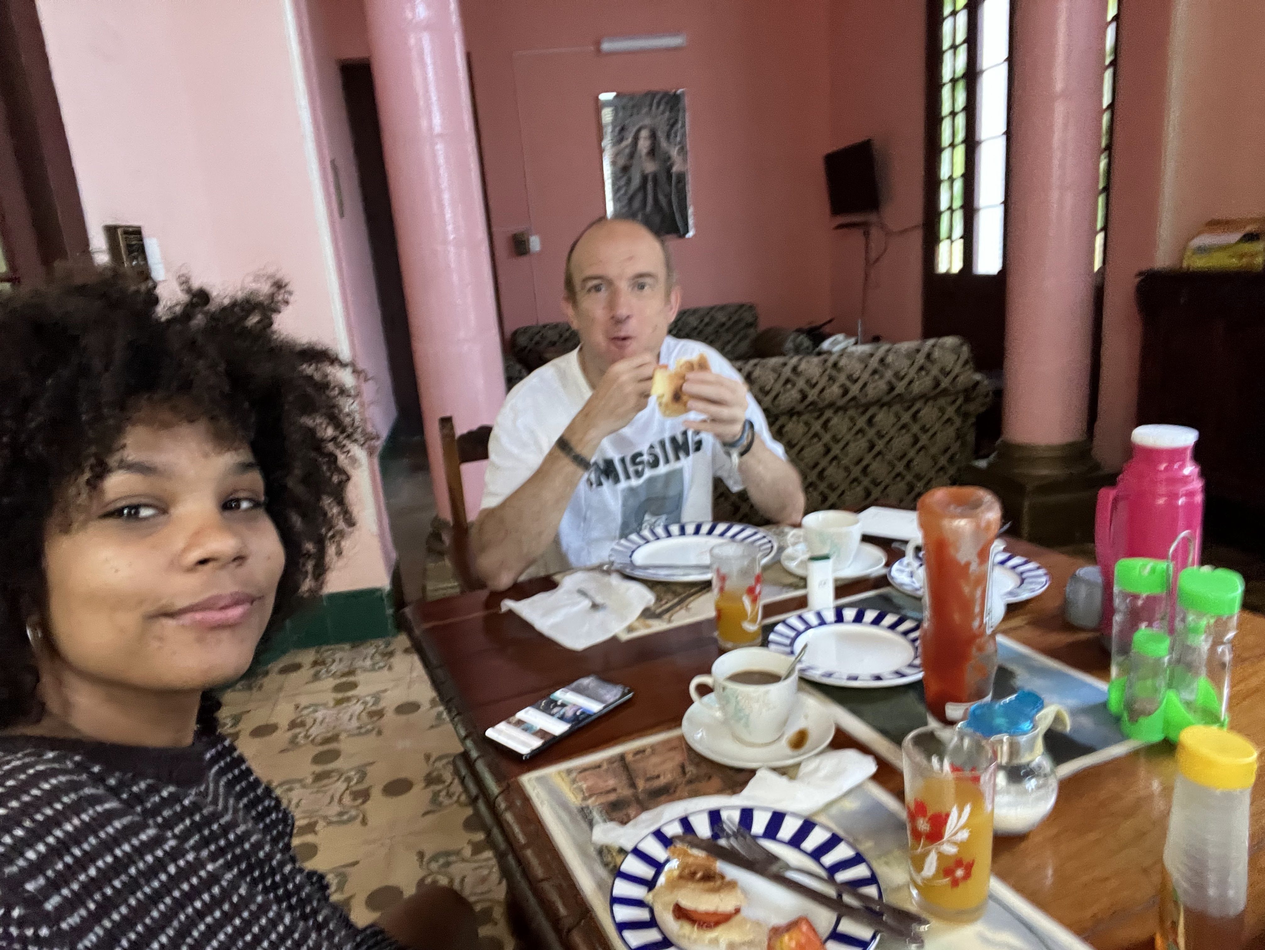 The bloggers breakfast in Old Havana
